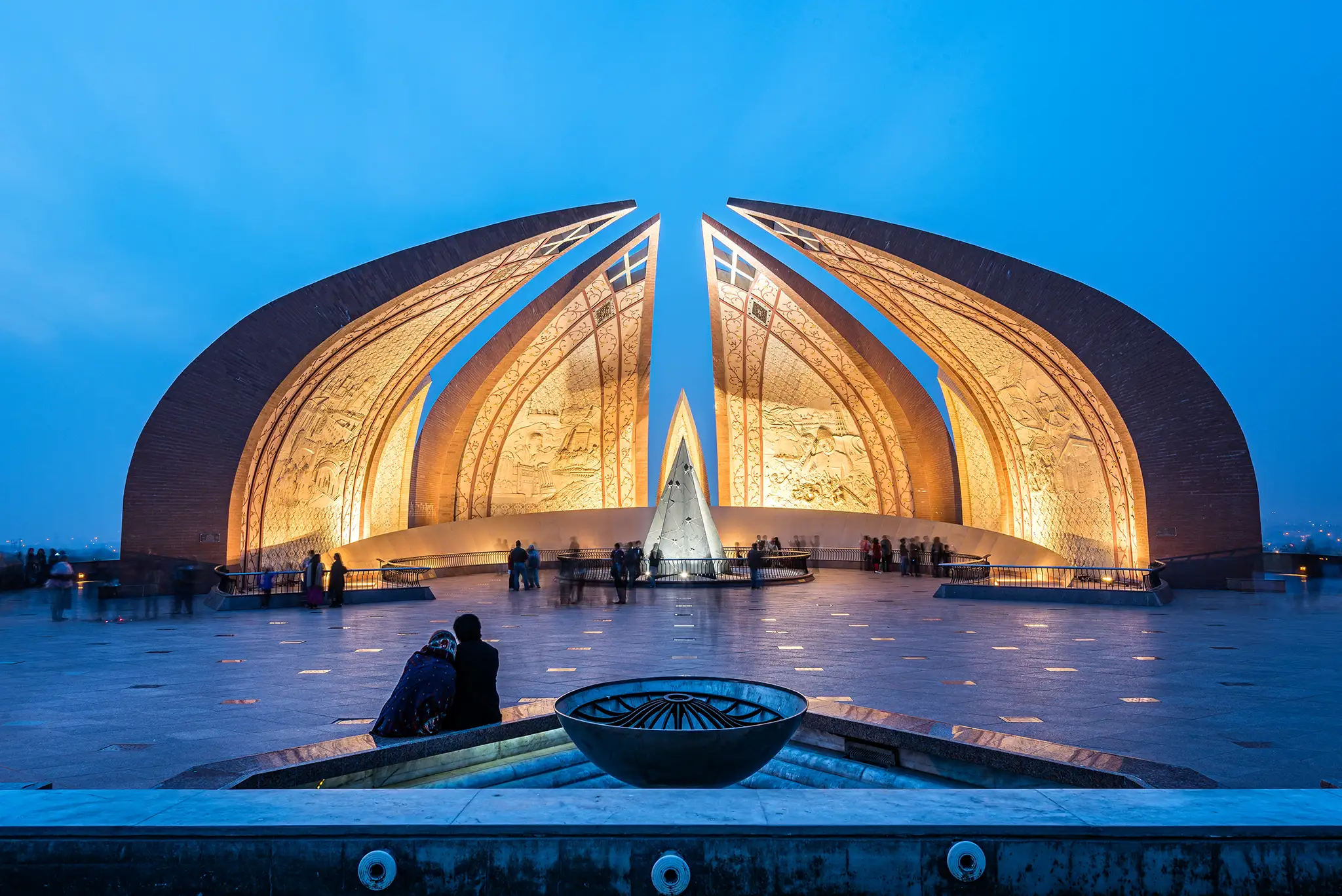 The Pakistan Monument is a landmark in Islamabad, which represents four provinces of Pakistan.