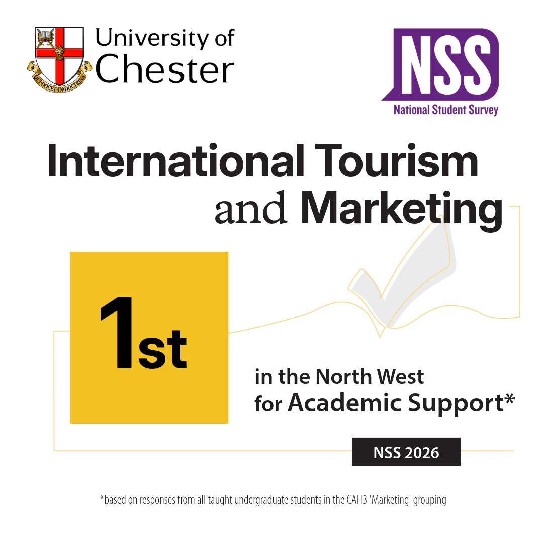 International Tourism Management and Marketing is first in the North West for Academic Support