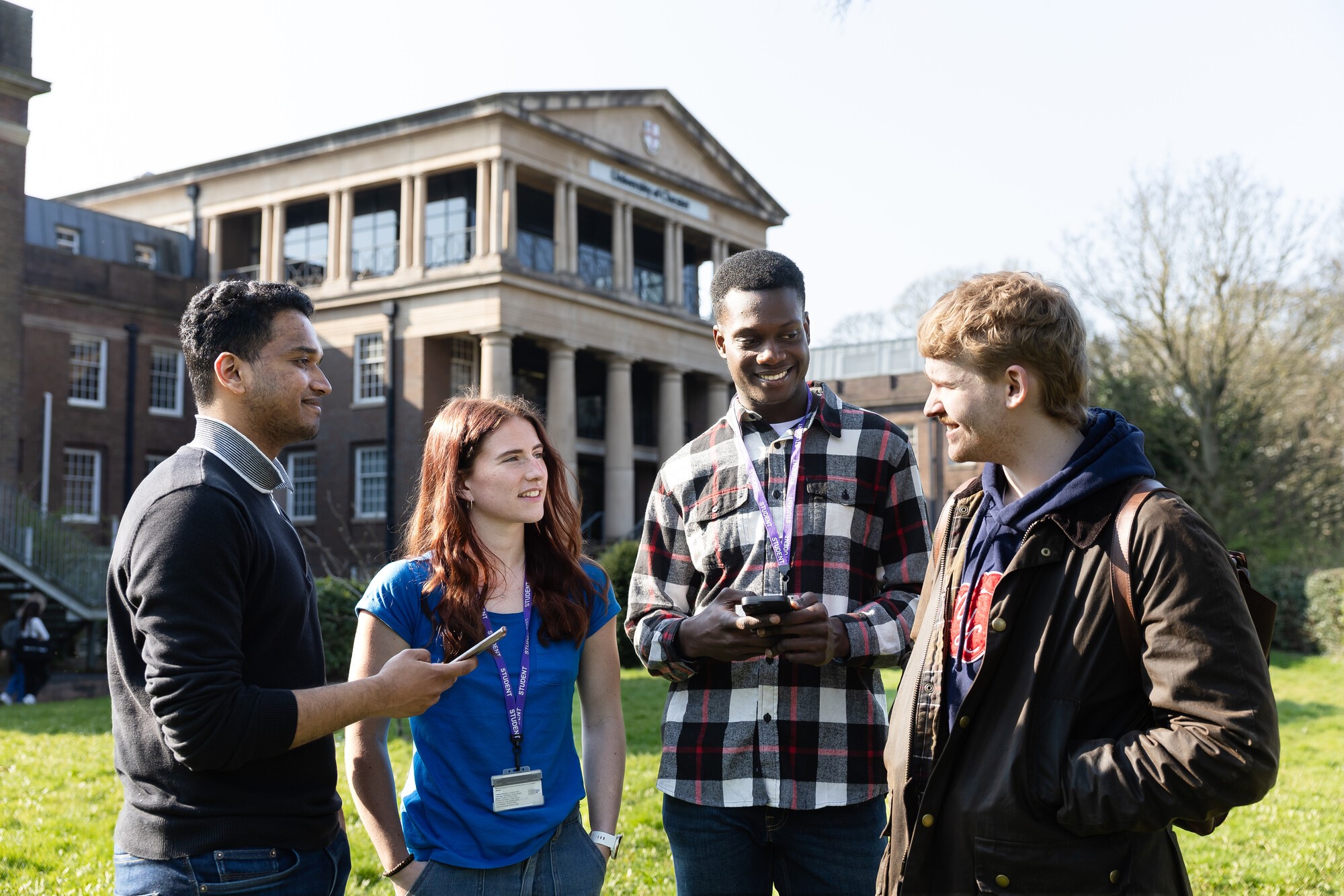 Business students at Queen's Park