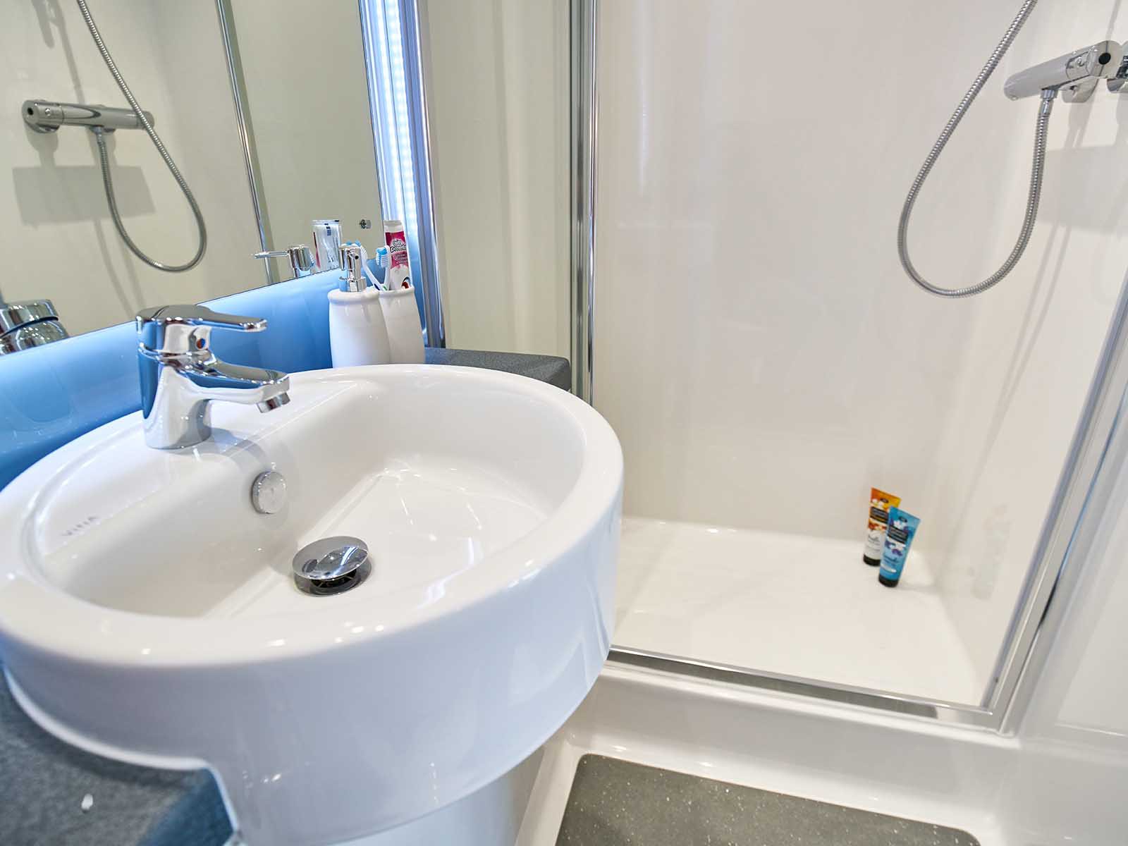 The bathroom in a Granary Studios' en-suite
