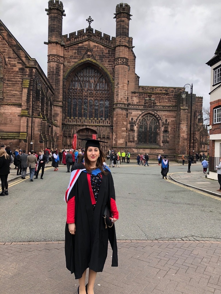 Hanaan Kareem Al-Zubaidi at graduation