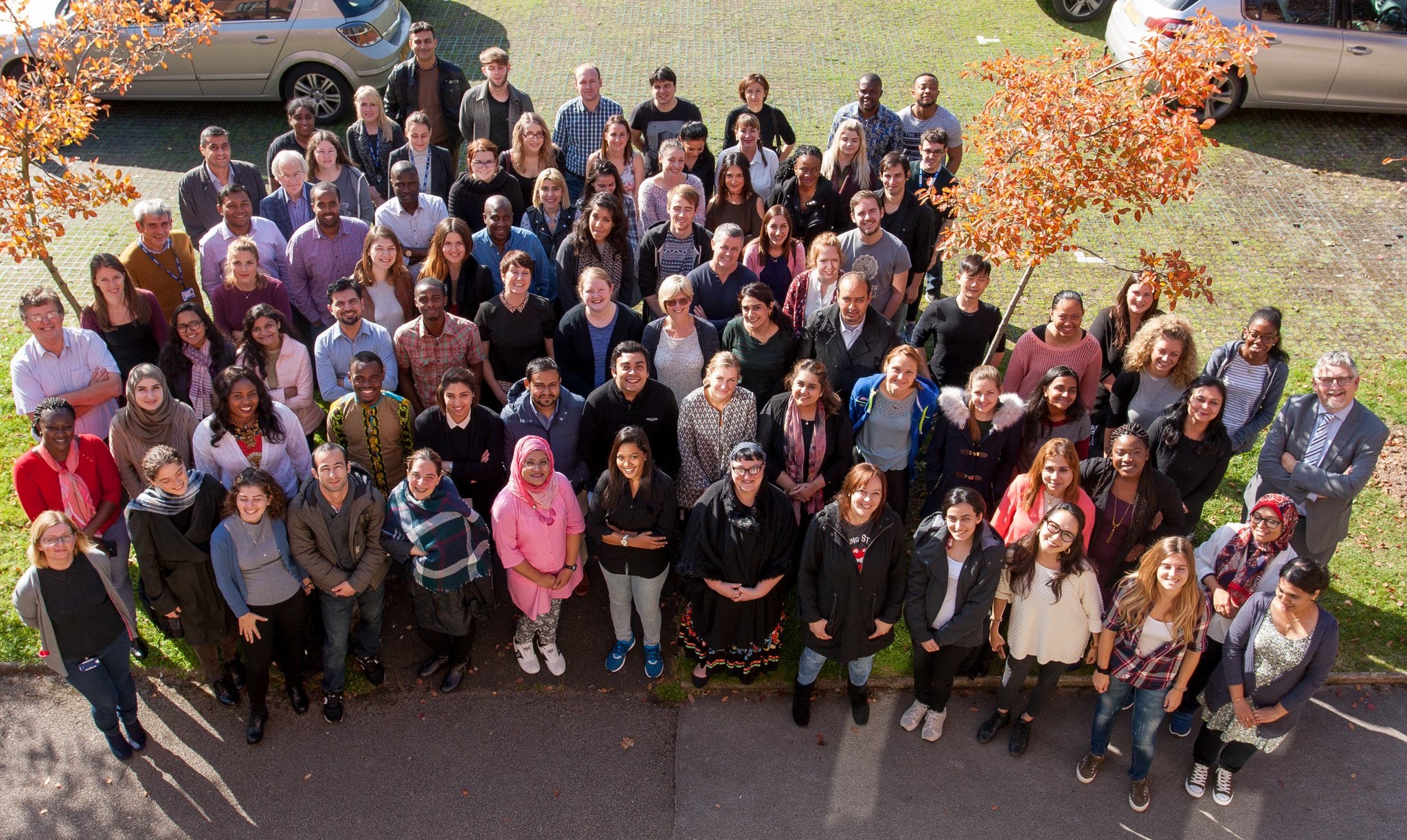 Hanaan Kareem Al-Zubaidi and other students at induction