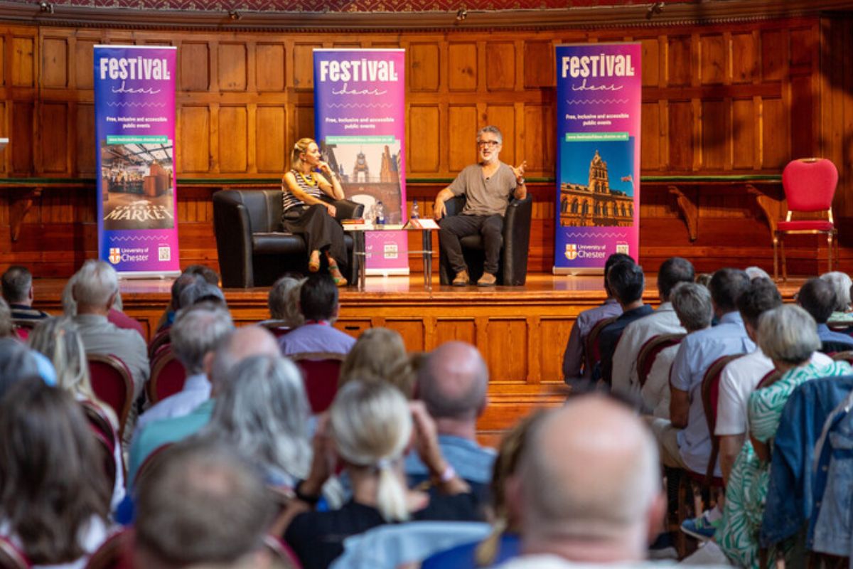 David Baddiel at the festival.