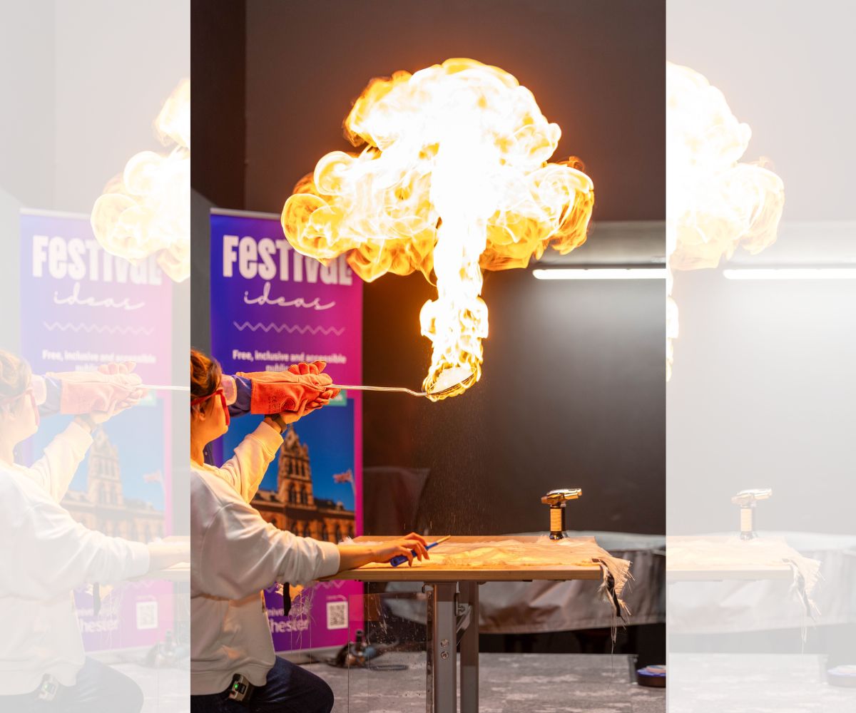 A Royal Institution science show at the festival.