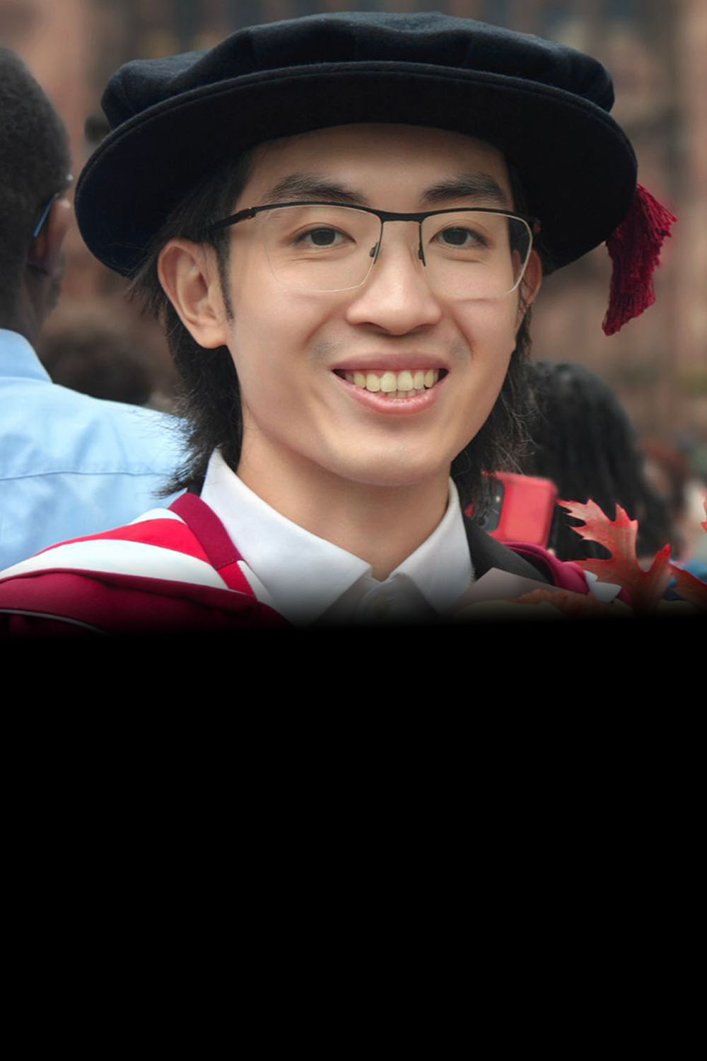 Yurui Zheng in graduation clothing