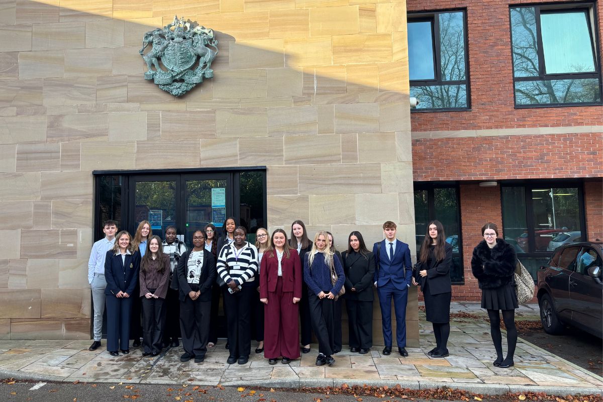 Law students at the Chester Civil and Family Justice Centre, where they acted as McKenzie Friends to those without legal representation.