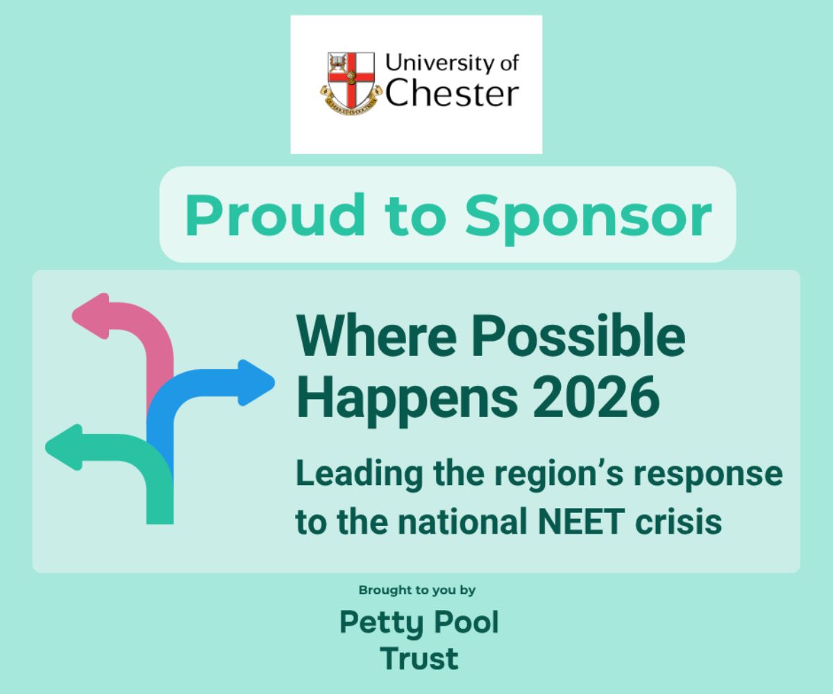 A graphic showing the University's sponsorship of the Where Possible Happens conference.