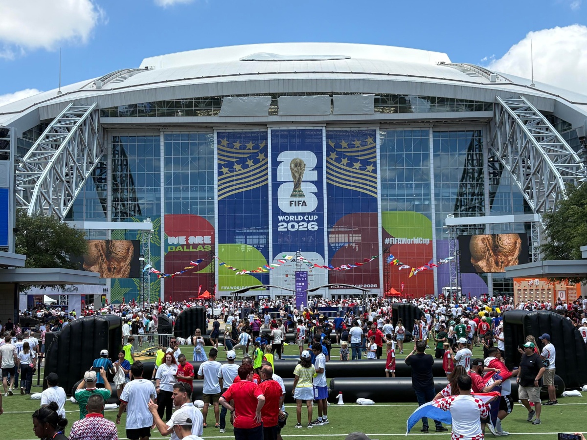A World Cup stadium.