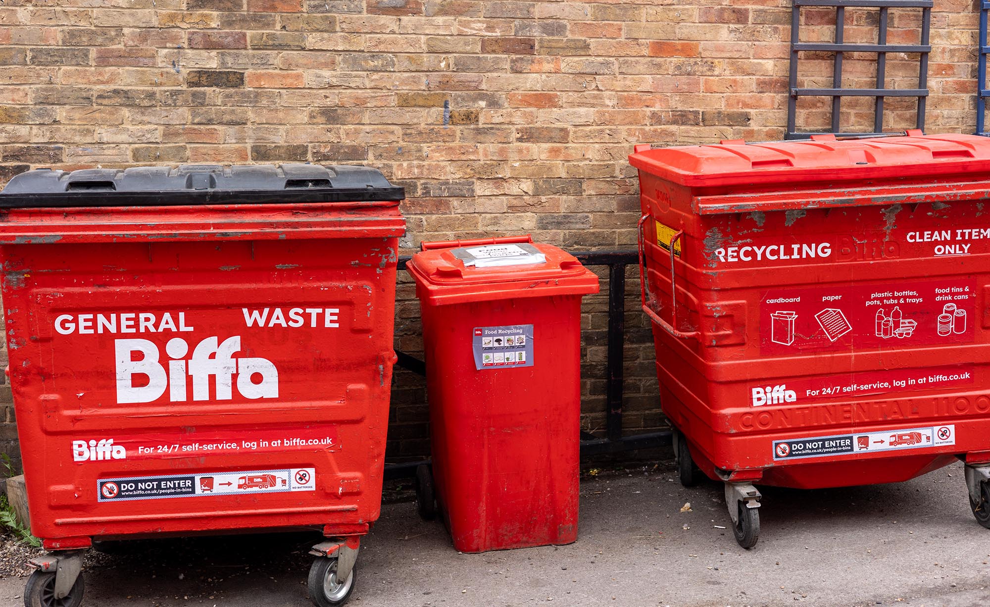 Biffa recycling bins