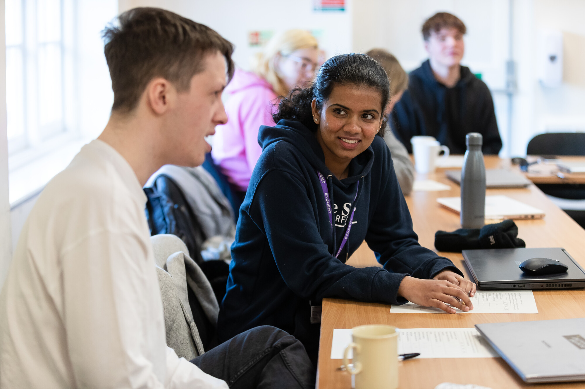 Students attending a TRS session