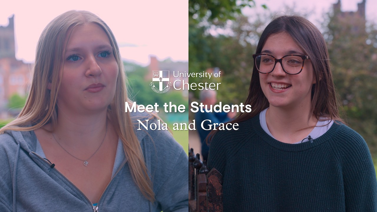 Meet the Theology and Religious studies BA Students Nola and Grace video